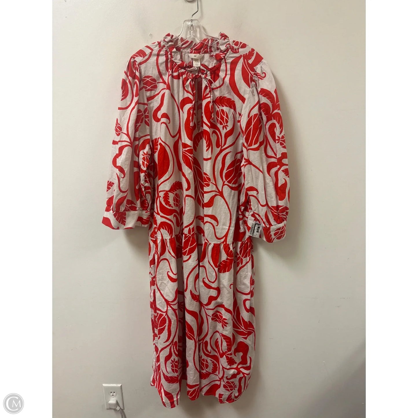 Dress Casual Maxi By H&m In Red, Size: 1x