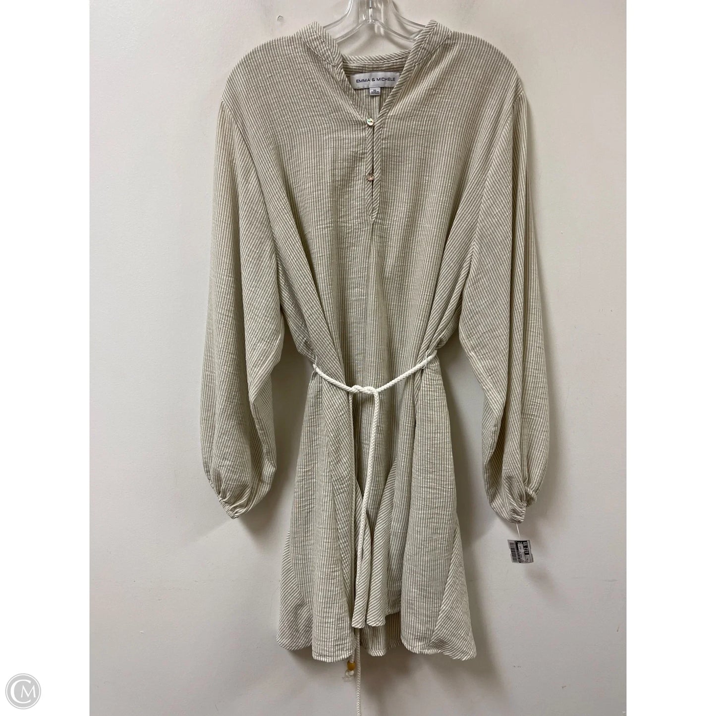 Dress Casual Midi By Emma And Michele In Tan, Size: Xl