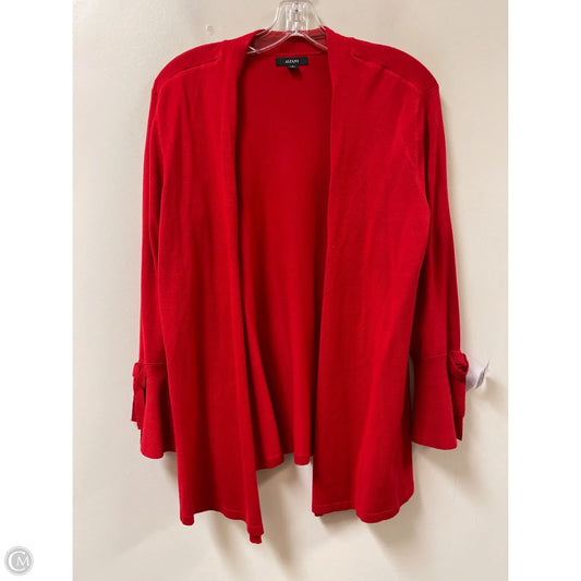Sweater Cardigan By Alfani In Red, Size: M