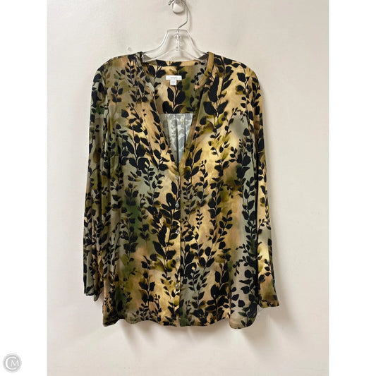 Blouse Long Sleeve By Pure Jill In Green, Size: S