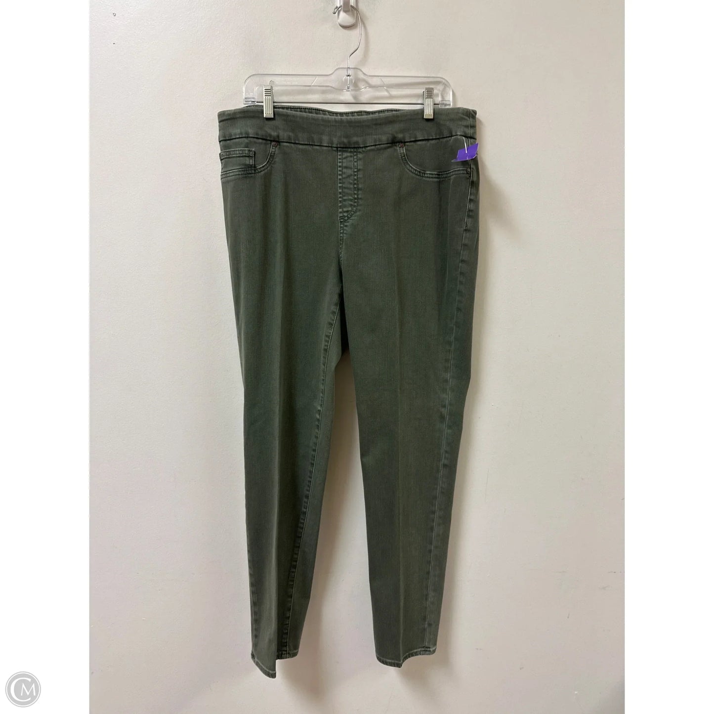 Jeans Skinny By Chicos In Green, Size: 12