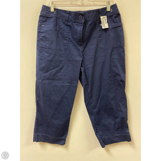 Pants Cropped By Chicos In Navy, Size: 8