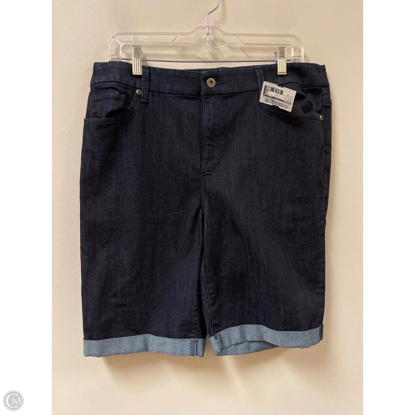 Shorts By Chicos In Blue Denim, Size: 10