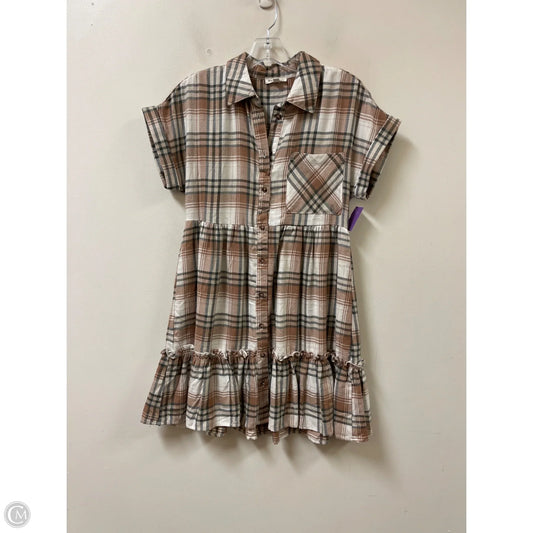 Dress Casual Midi By Blu Pepper In Brown, Size: S