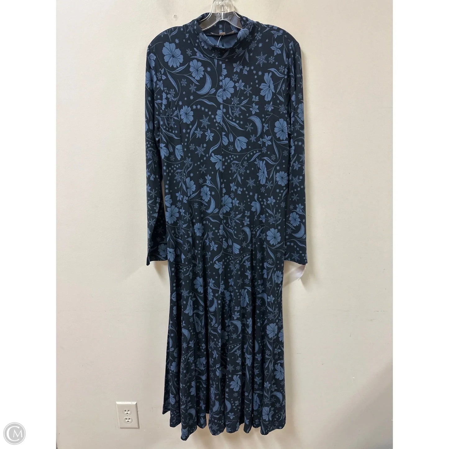 Dress Casual Maxi By Loft In Blue, Size: L