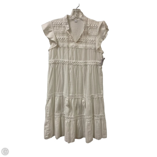 Dress Casual Midi By Clothes Mentor In White, Size: S
