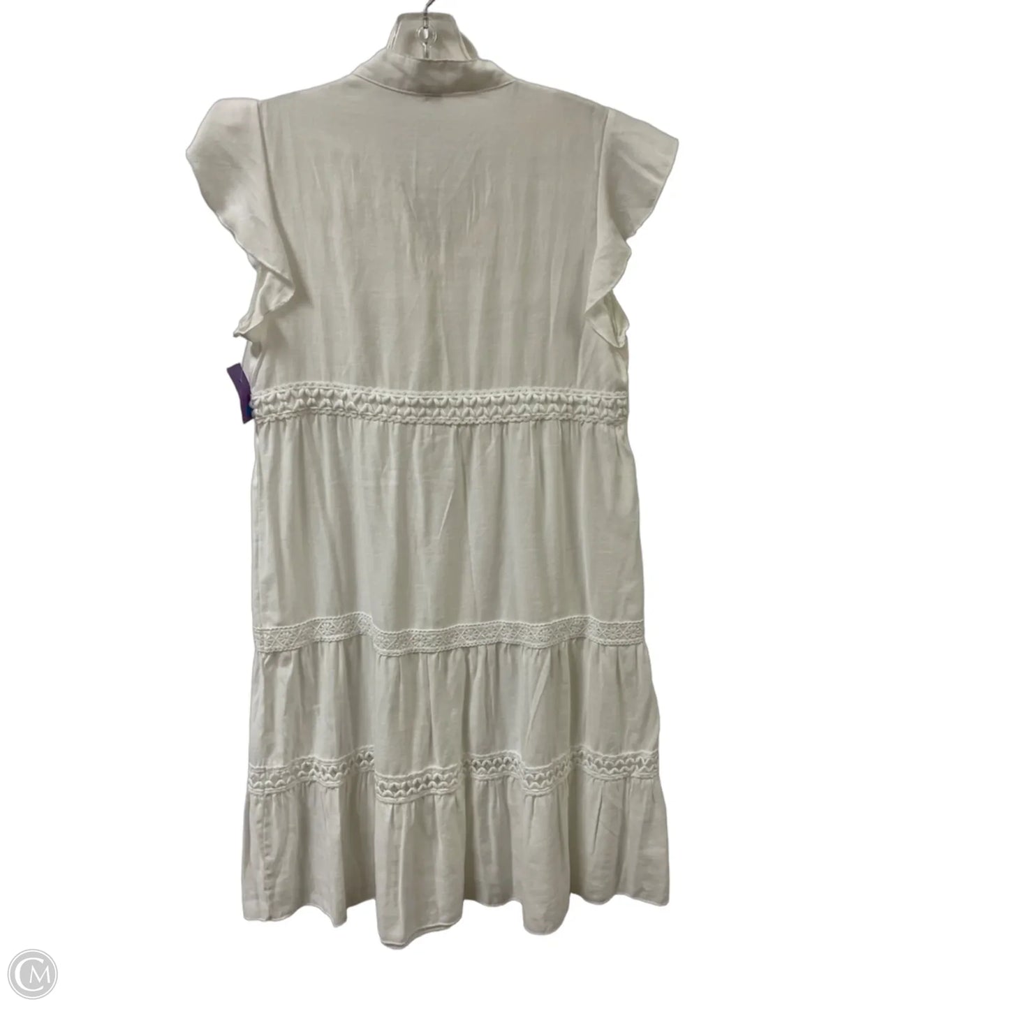 Dress Casual Midi By Clothes Mentor In White, Size: S