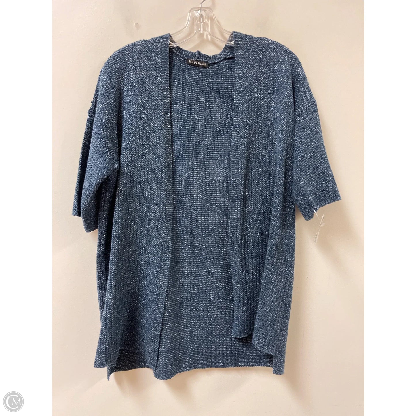 Sweater Cardigan By Eileen Fisher In Navy, Size: L