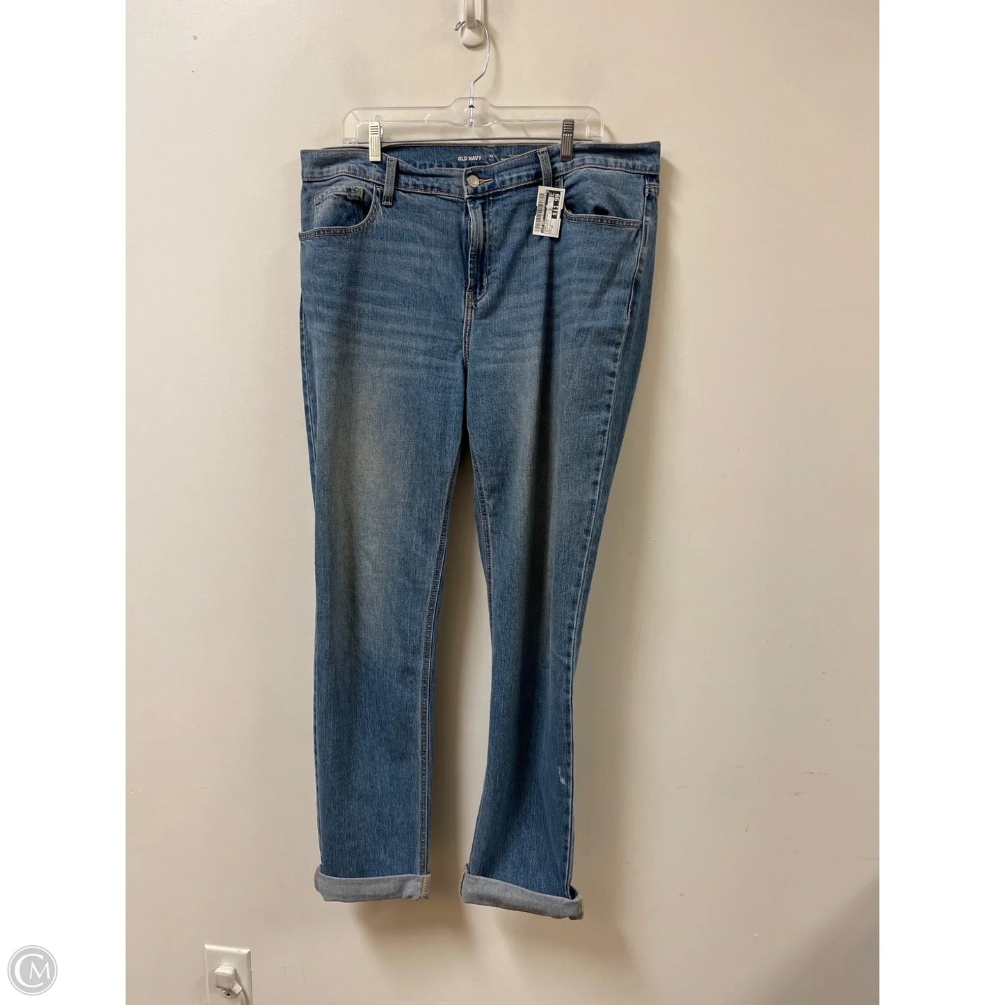 Jeans Straight By Old Navy In Blue Denim, Size: 14