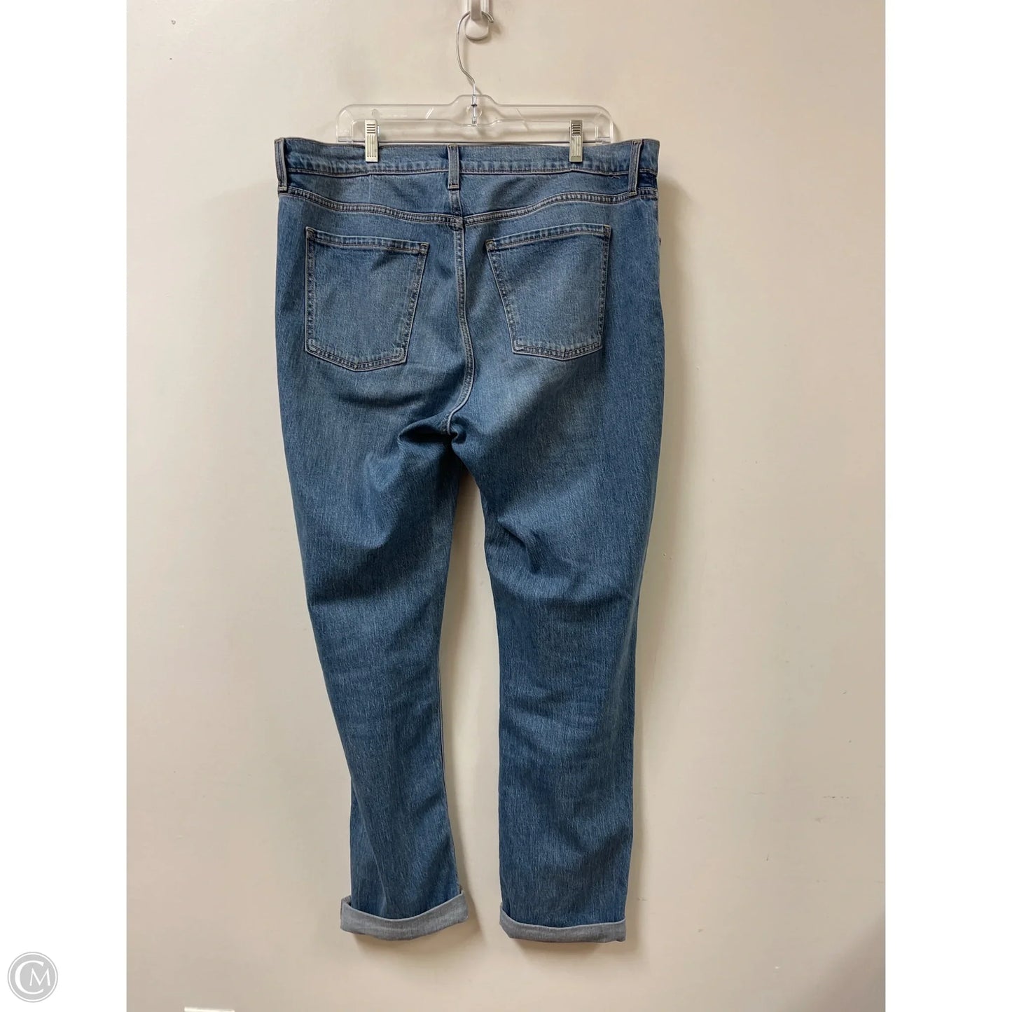 Jeans Straight By Old Navy In Blue Denim, Size: 14