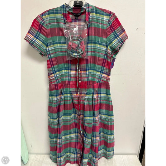 Dress Casual Midi By Brooks Brothers In Multi-colored, Size: S
