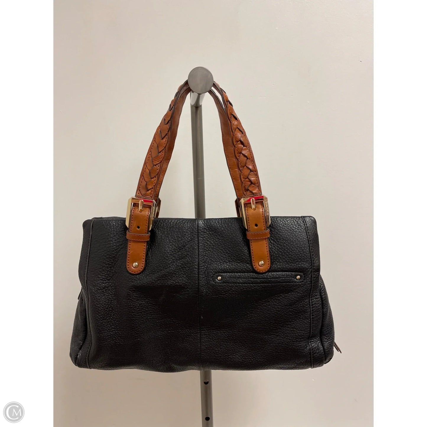 Handbag Leather By B. Makowsky, Size: Medium