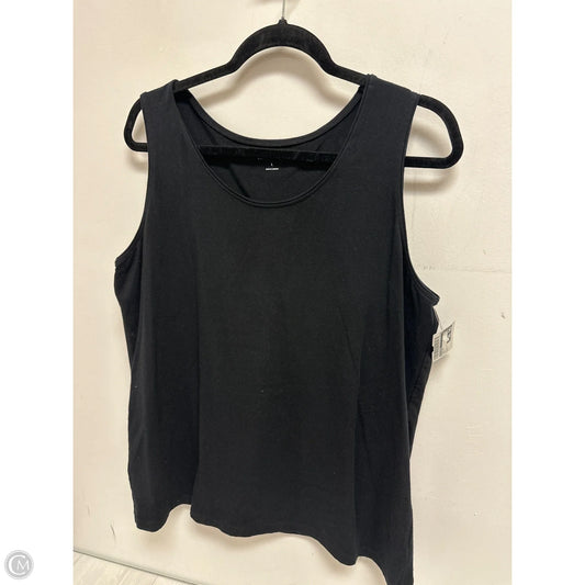 Tank Top By Kim Rogers In Black, Size: L