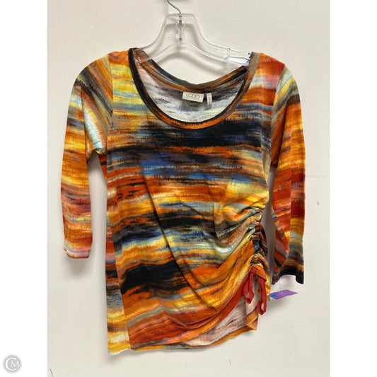 Top Long Sleeve By Logo In Orange, Size: Xxs