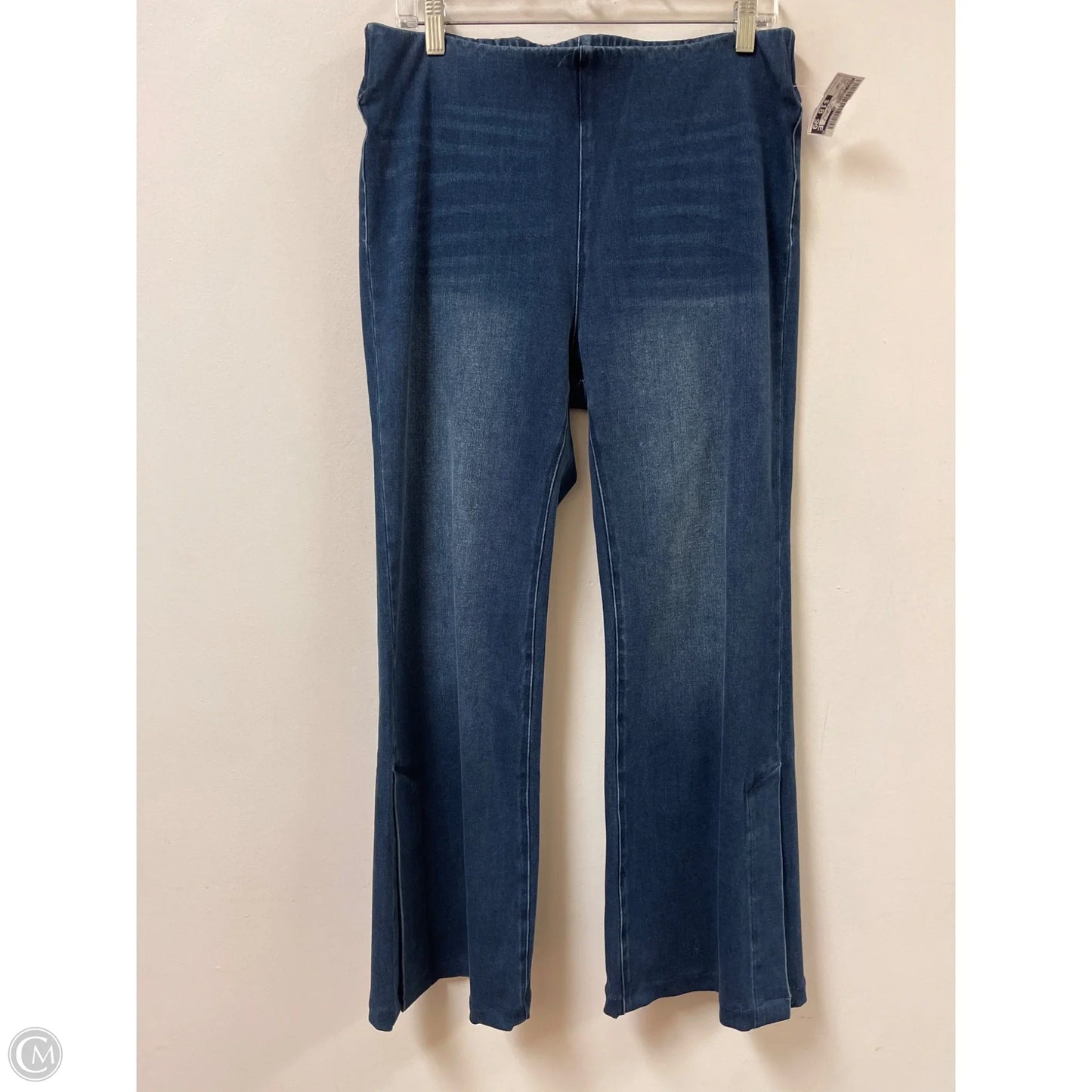 Jeans Flared By Soft Surroundings In Blue Denim, Size: 10p