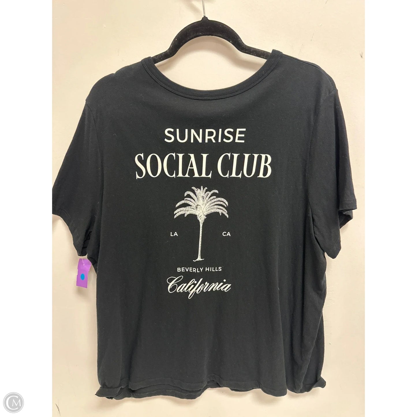Top Short Sleeve By Old Navy In Black, Size: 1x