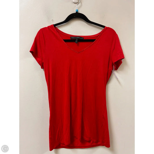 Top Short Sleeve By White House Black Market In Red, Size: Xs