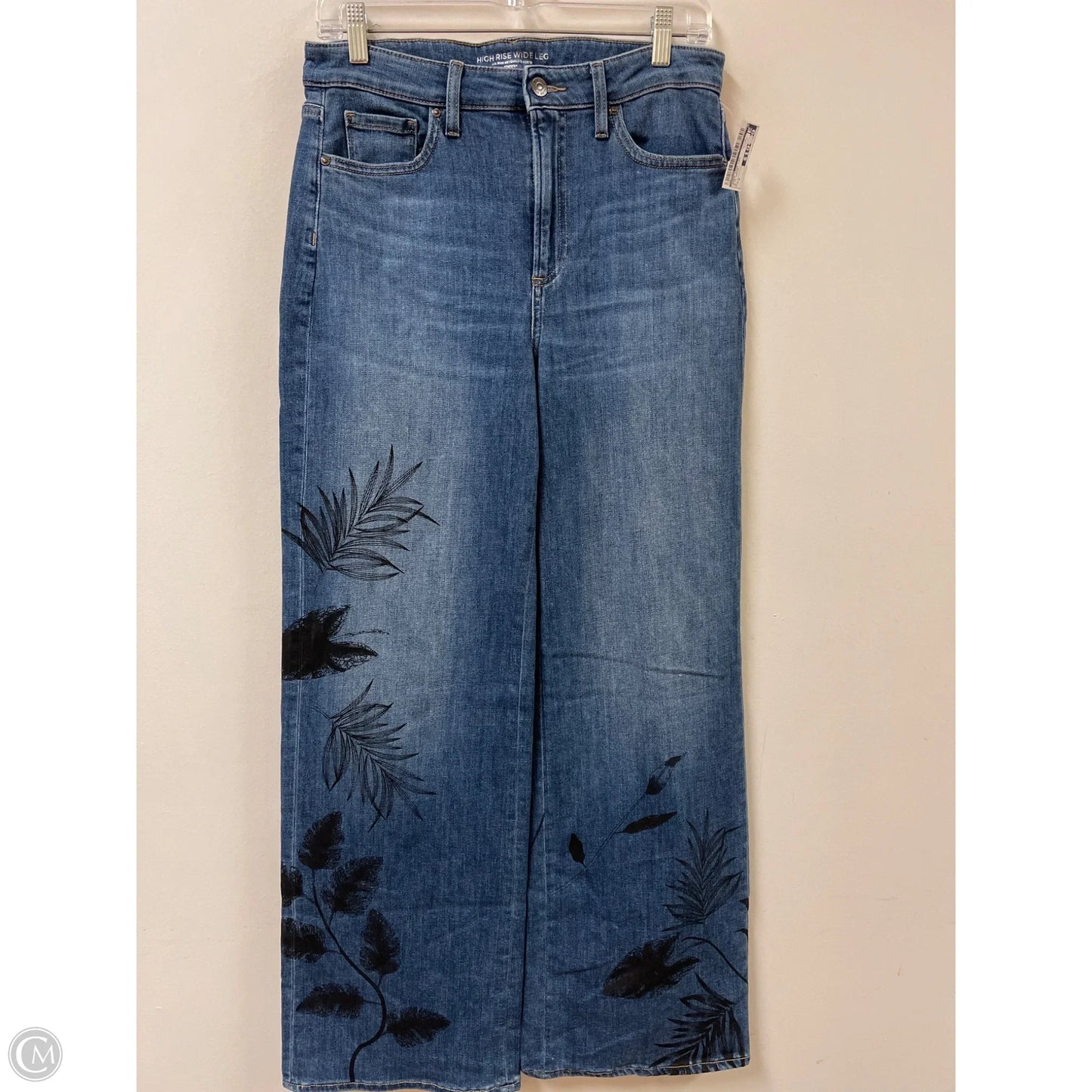 Jeans Wide Leg By Chicos In Blue Denim, Size: 8