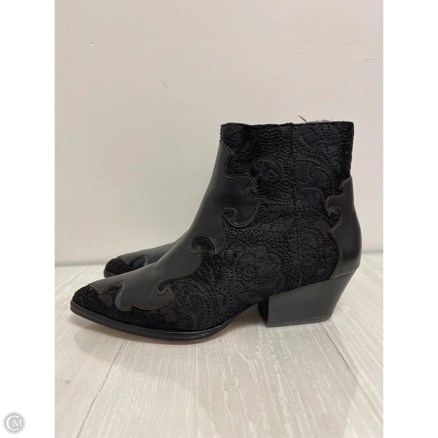 Boots Western By Louise Et Cie In Black, Size: 8.5
