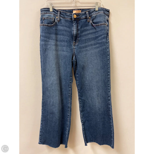 Jeans Straight By Kut In Blue Denim, Size: 14