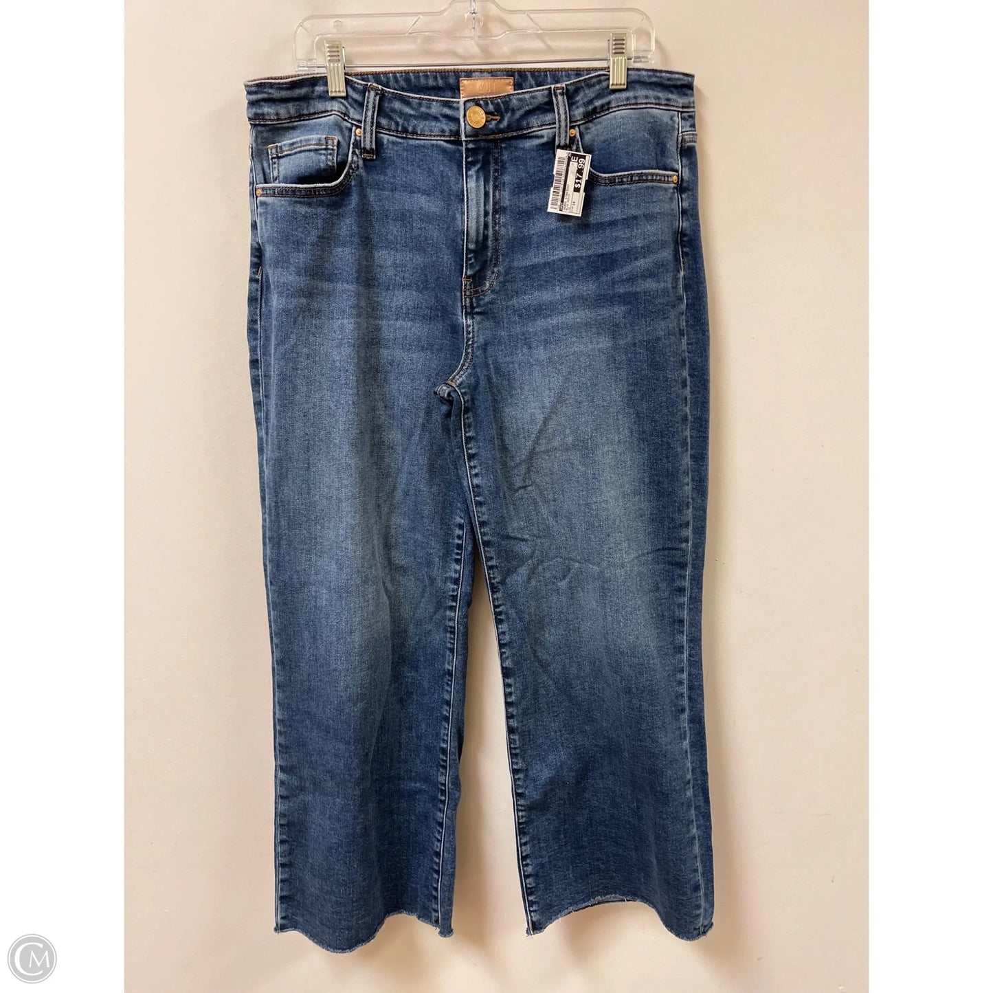Jeans Straight By Kut In Blue Denim, Size: 14