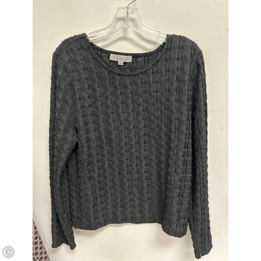 Top Long Sleeve By Loft In Black, Size: Xl