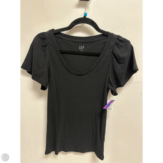 Top Short Sleeve By Gap In Black, Size: Xs