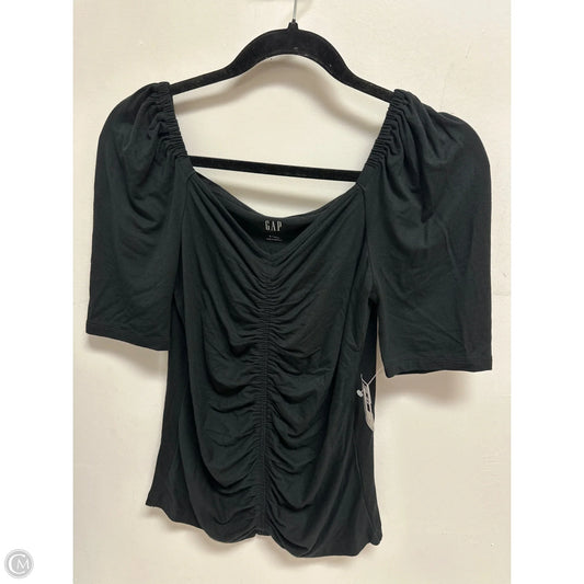 Top Short Sleeve By Gap In Black, Size: S