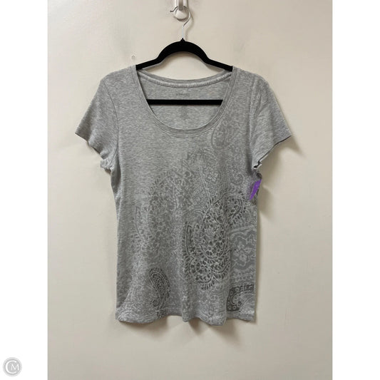 Top Short Sleeve By St Johns Bay In Grey, Size: L
