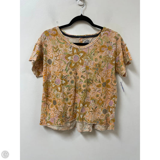 Top Short Sleeve By Pilcro In Yellow, Size: Xs