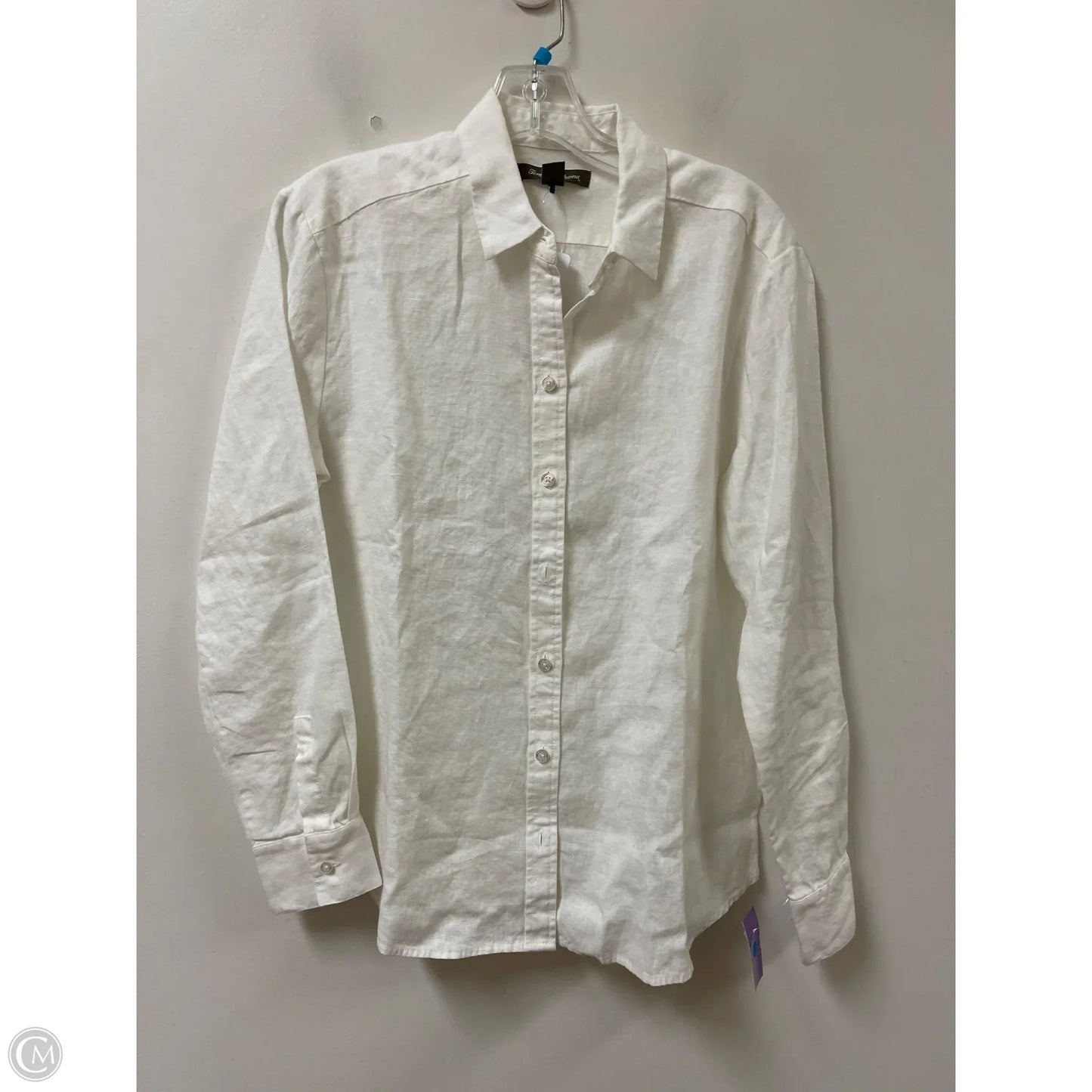 Blouse Long Sleeve By Tommy Bahama In Cream, Size: Sp