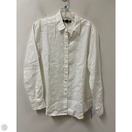 Blouse Long Sleeve By Tommy Bahama In Cream, Size: Sp