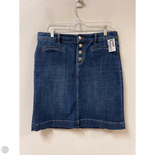 Skirt Mini & Short By Talbots In Blue Denim, Size: 10