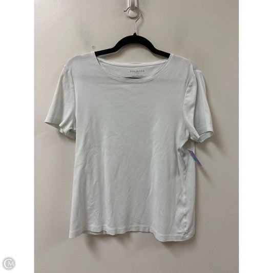 Top Short Sleeve By Talbots In White, Size: L