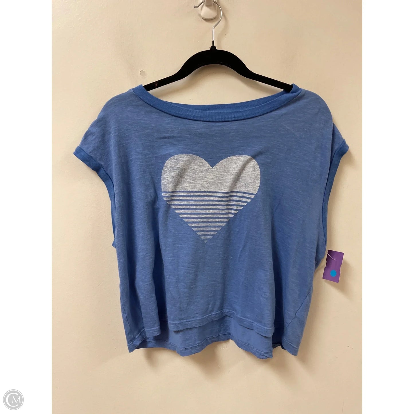 Top Short Sleeve By Sundry In Blue, Size: L