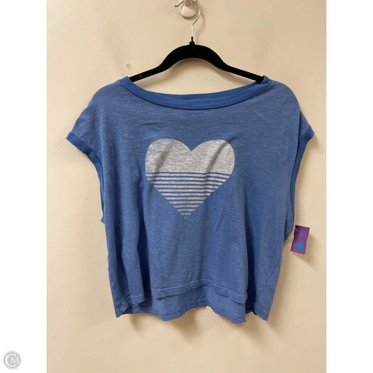 Top Short Sleeve By Sundry In Blue, Size: L