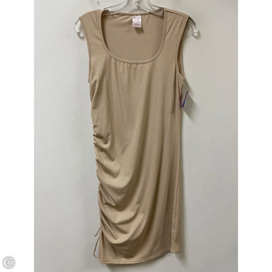 Dress Casual Midi By No Boundaries In Cream, Size: L