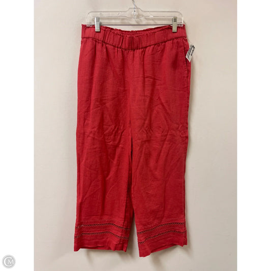 Pants Linen By J. Jill In Red, Size: 6