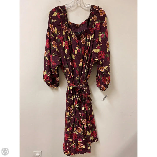 Dress Casual Maxi By Lane Bryant In Floral Print, Size: 3x