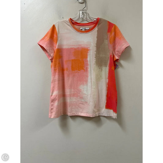 Top Short Sleeve By Chicos In Orange, Size: M