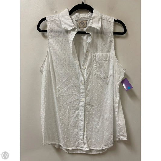 Top Sleeveless By St Johns Bay In White, Size: L