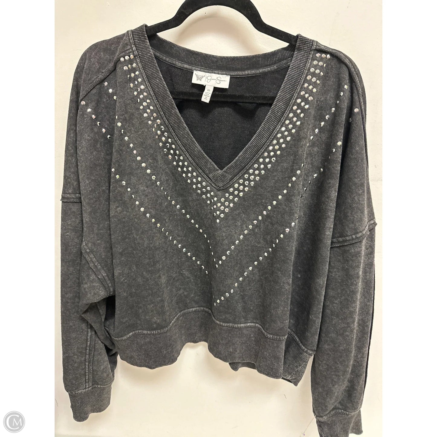 Sweater By Jessica Simpson In Black, Size: Xl