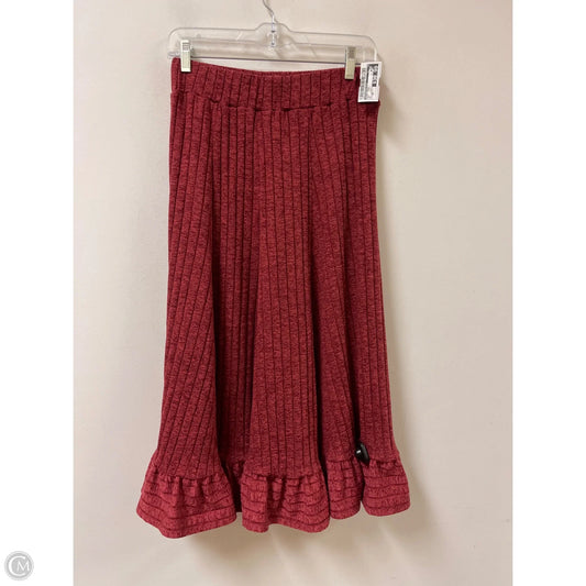 Skirt Maxi By Anthropologie In Red, Size: Mp