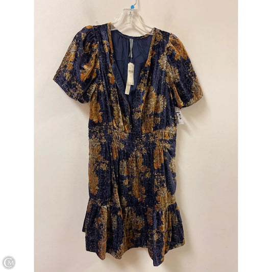 Dress Casual Midi By Anthropologie In Navy, Size: L