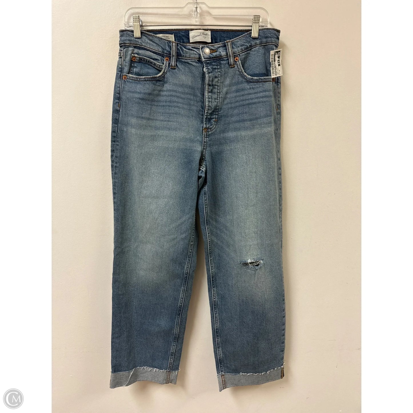 Jeans Straight By Universal Thread In Blue Denim, Size: 10