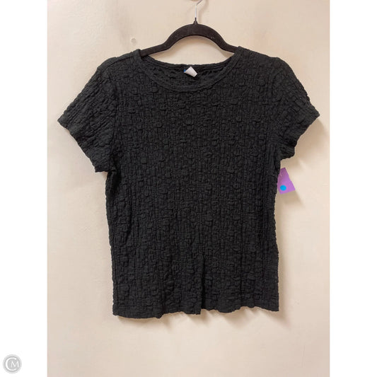 Top Short Sleeve By Old Navy In Black, Size: L