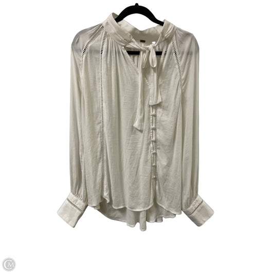 Top Long Sleeve By Free People In White, Size: M