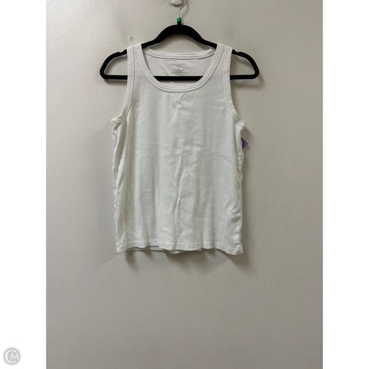 Tank Top By Talbots In White, Size: Lp