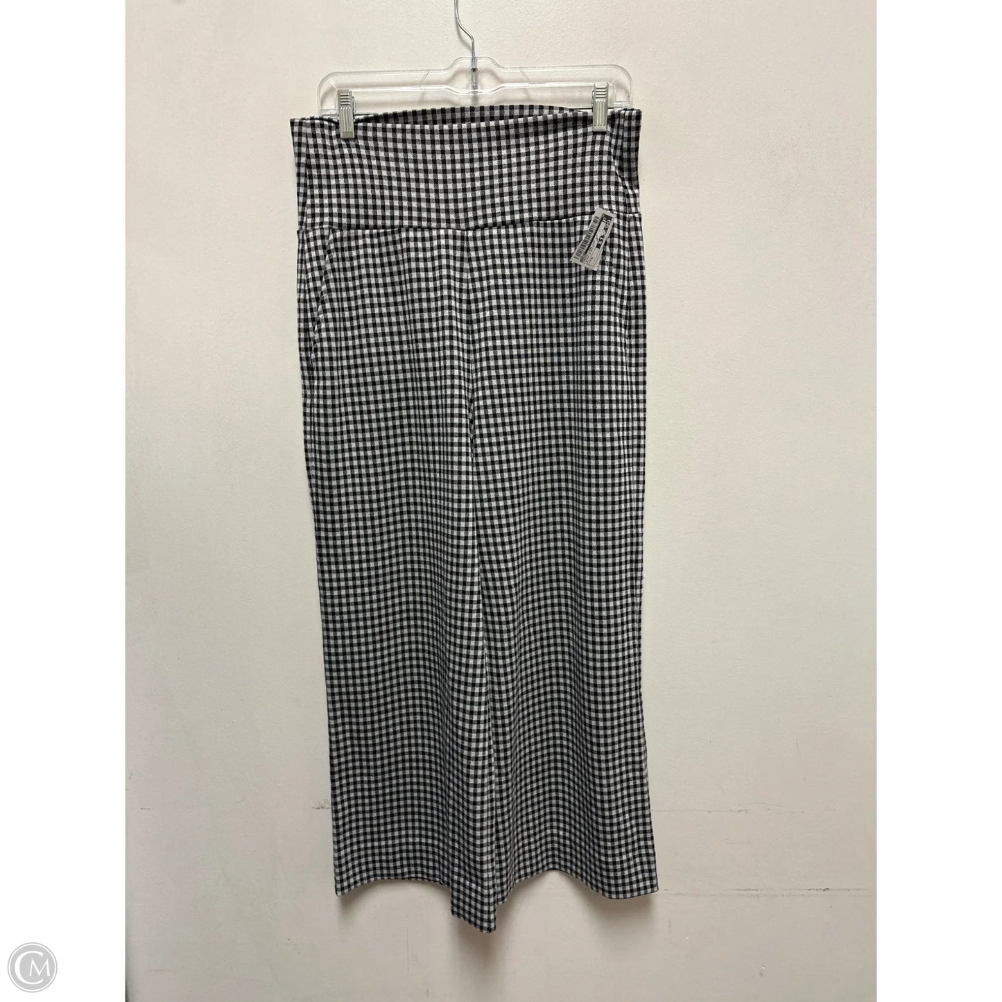 Pants Wide Leg By Cabi In Black & White, Size: M