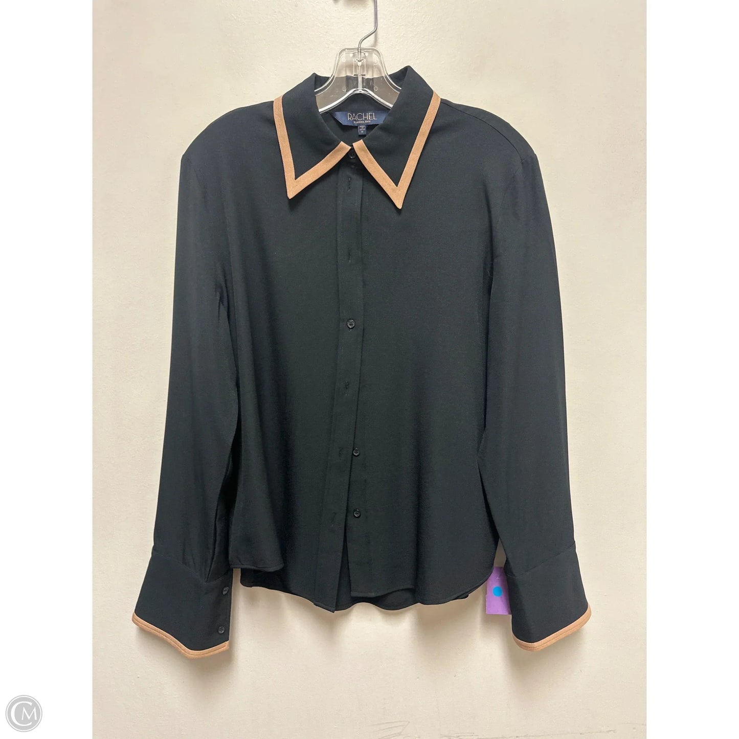 Blouse Long Sleeve By Rachel Roy In Black, Size: M
